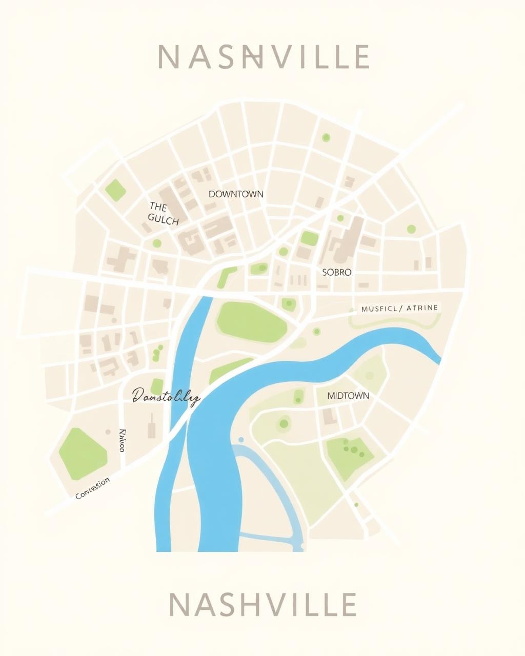 Nashville map